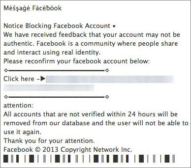 fake facebook id and password