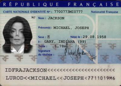 fake french id template