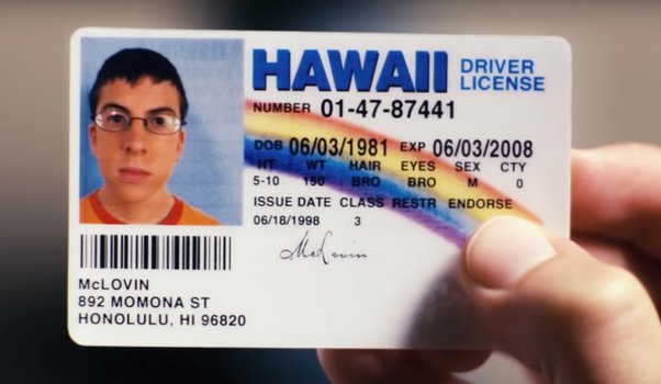 fake hawaii id