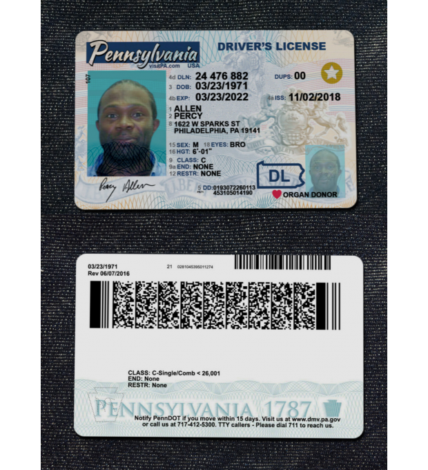 fake id back