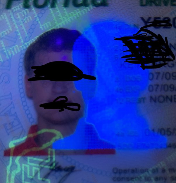 fake id black light