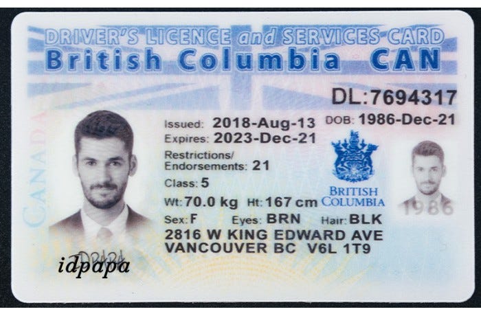 fake id canada