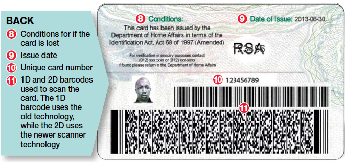 fake id card back