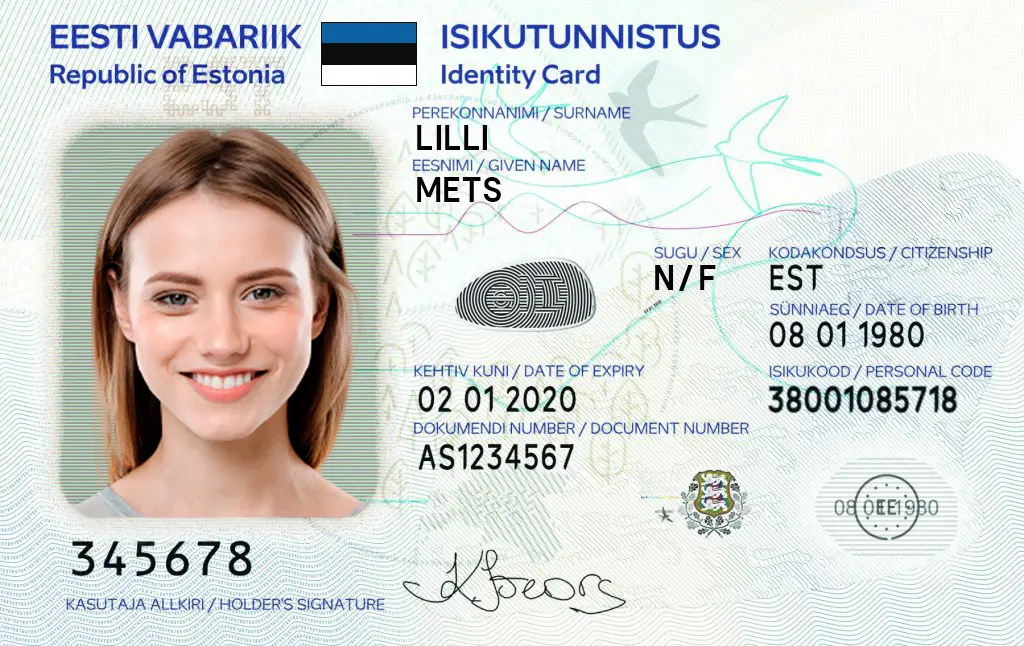 fake id card for verification