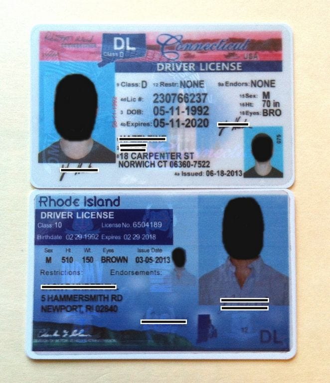 fake id ct