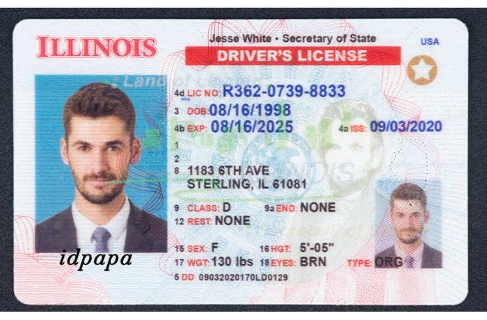 fake id illinois