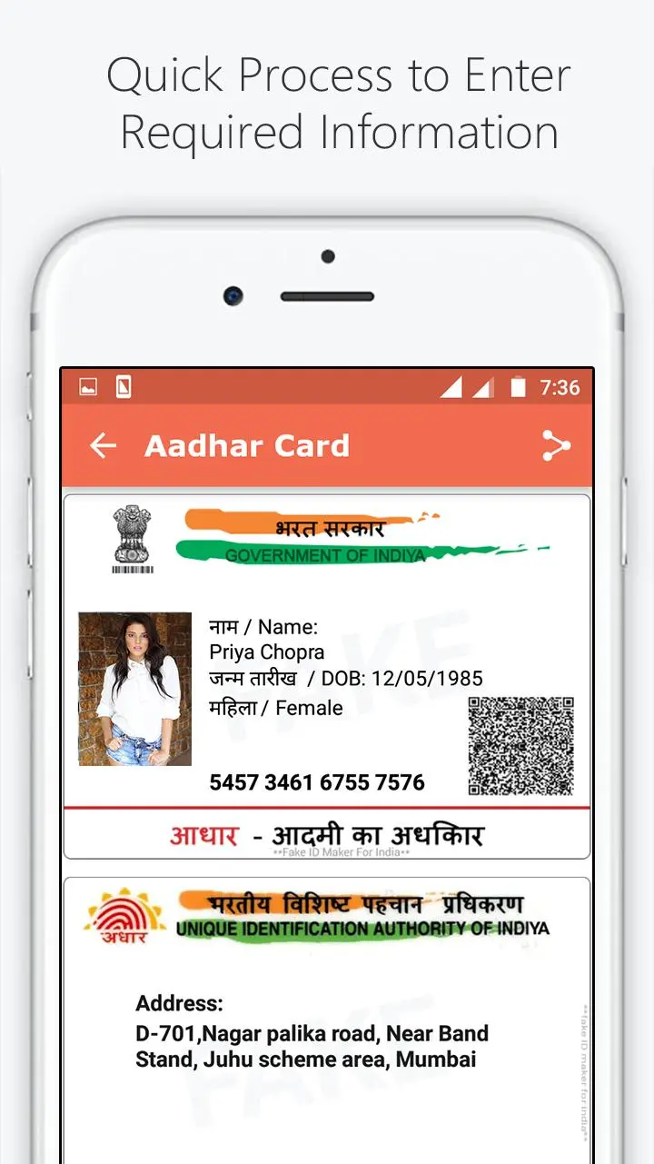 fake id india