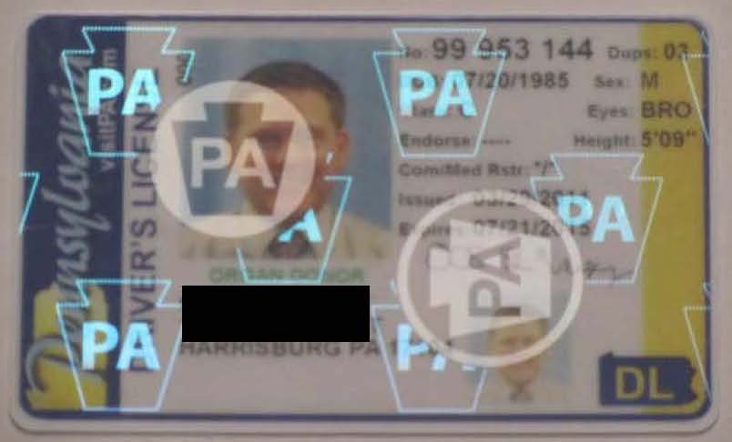 fake id pennsylvania