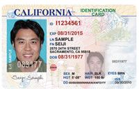 fake id template california