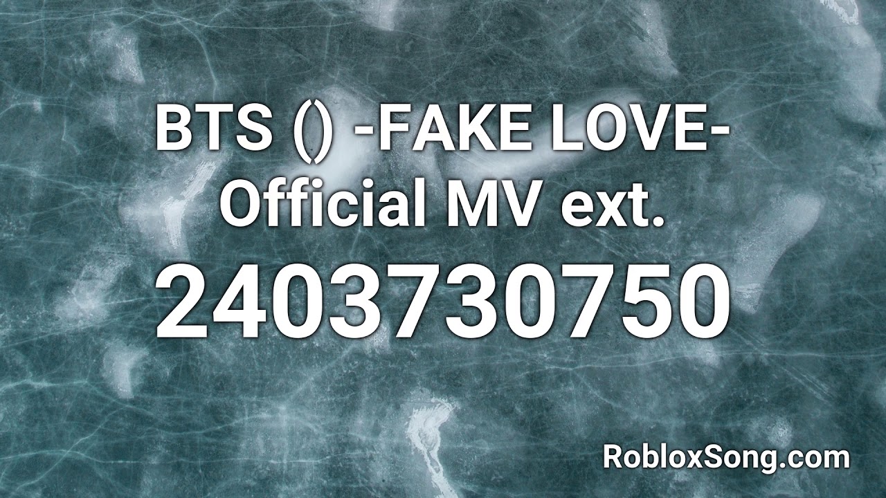 fake love drake roblox id