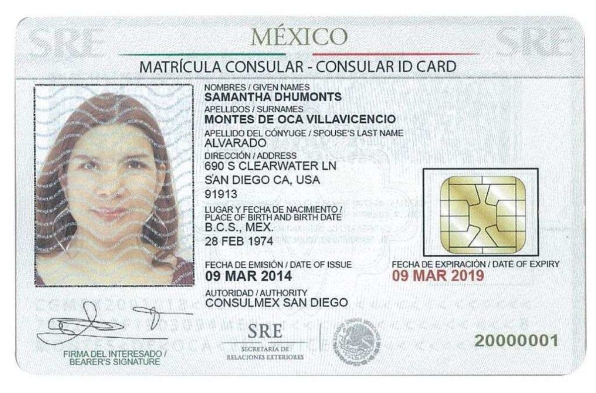 fake mexican consular id card