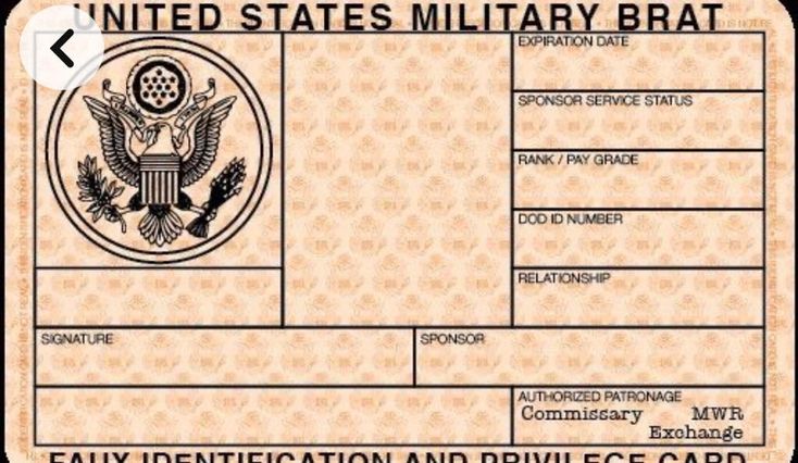 fake military id card picture