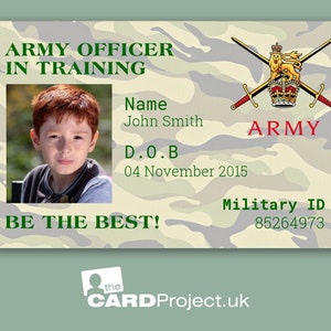 fake military id card picture