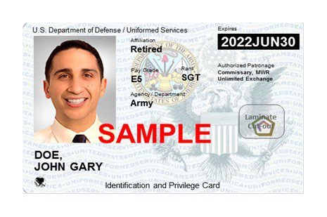 fake military id card