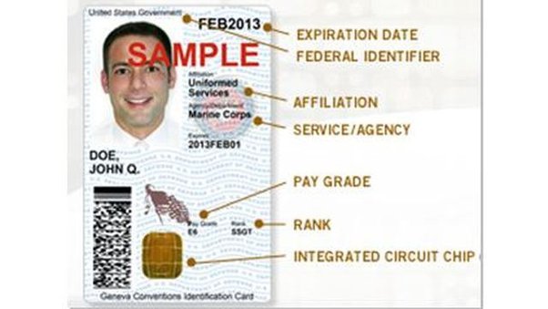 fake military id card