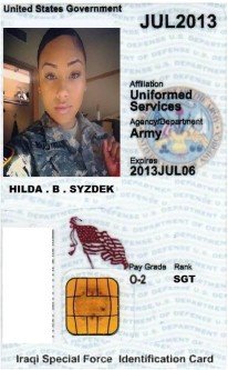 fake military id cards