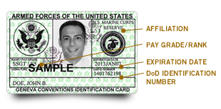 fake military id penalty