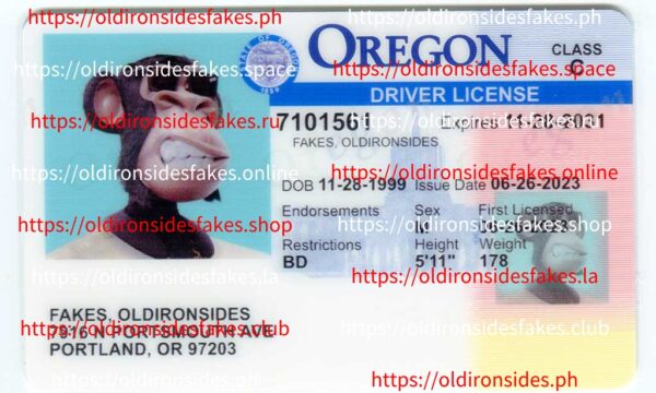 fake oregon id