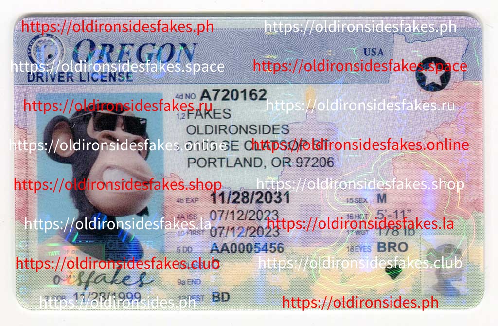 fake oregon id