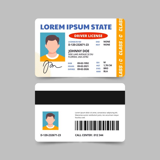 fake paper id template download free