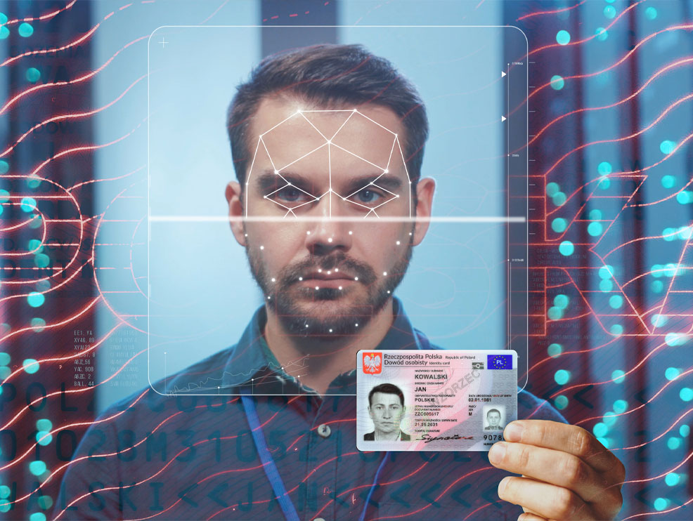 fake selfie holding id