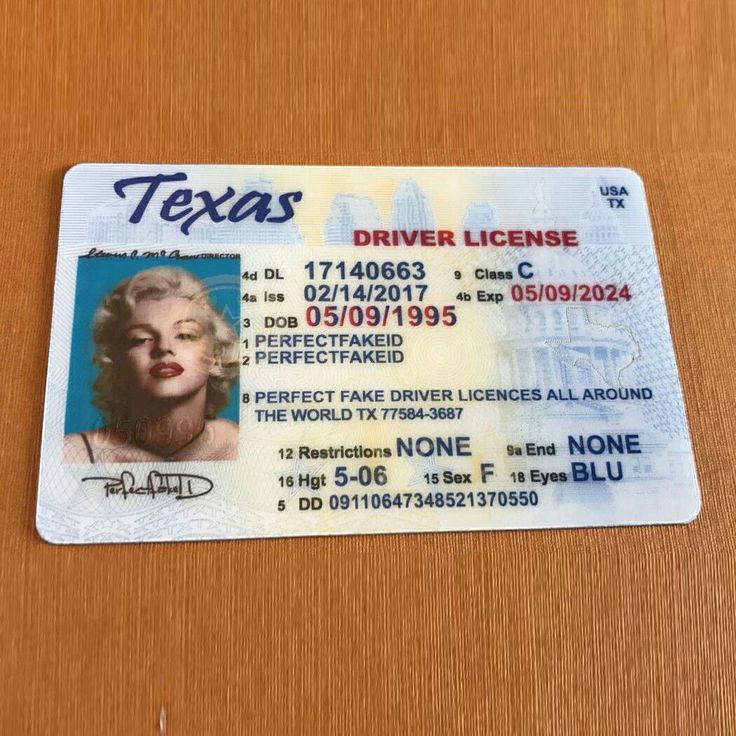 fake texas id vs real