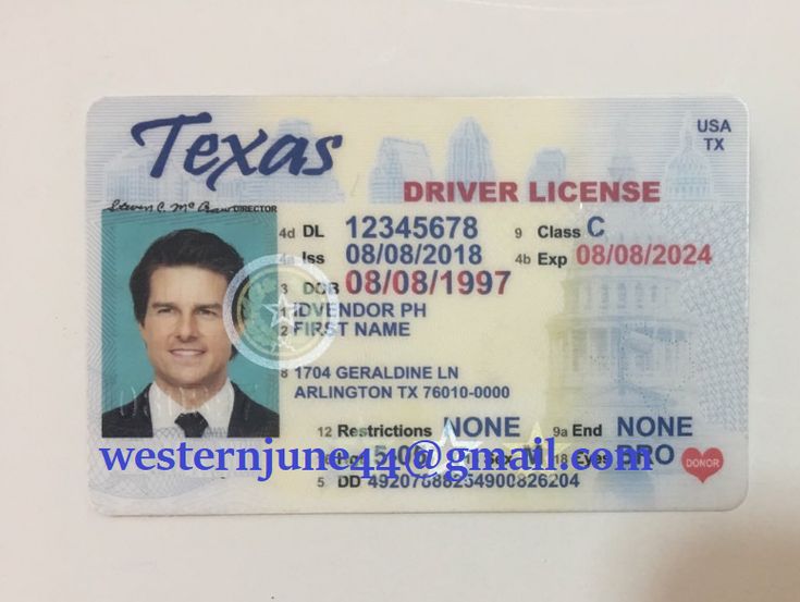 fake texas id