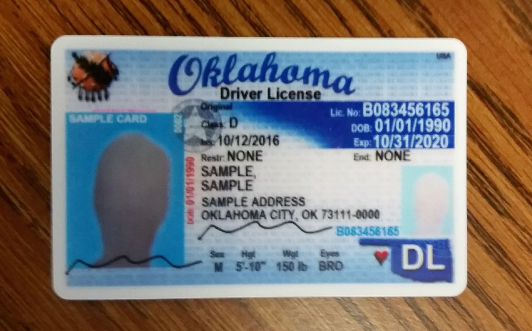 fake tribal id card