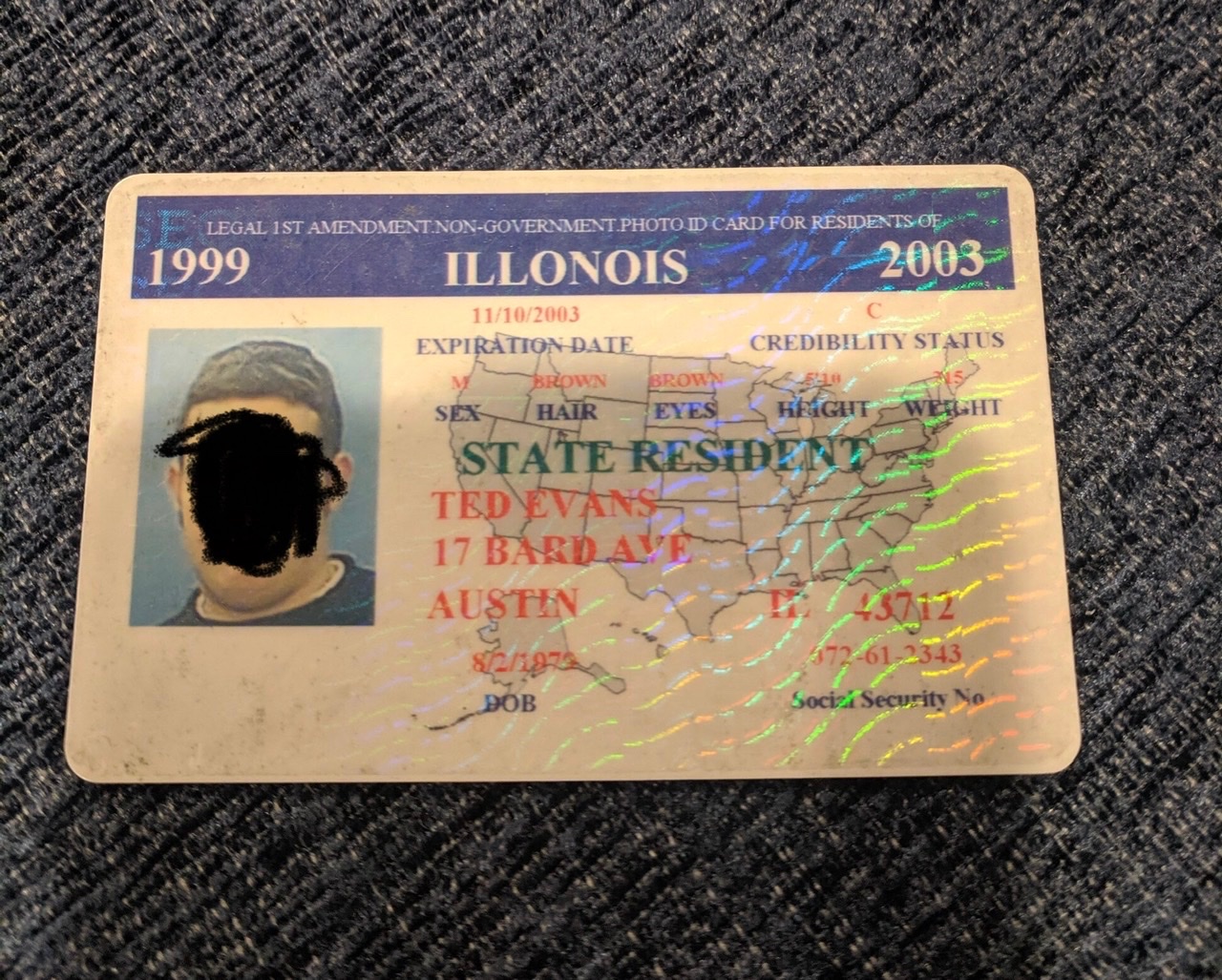 fake us id