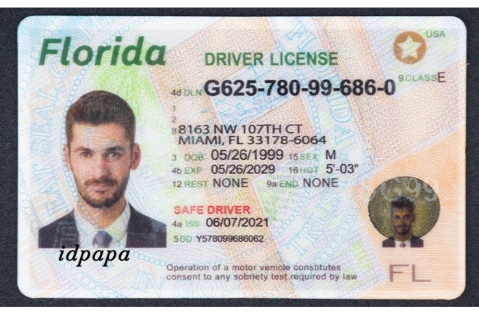 florida fake id law