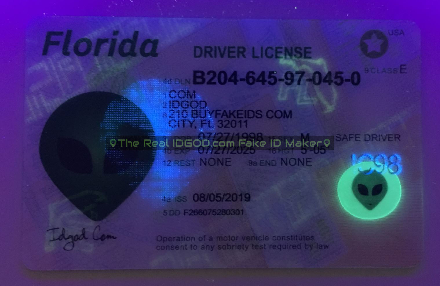 Florida Scannable Fake Id Generator