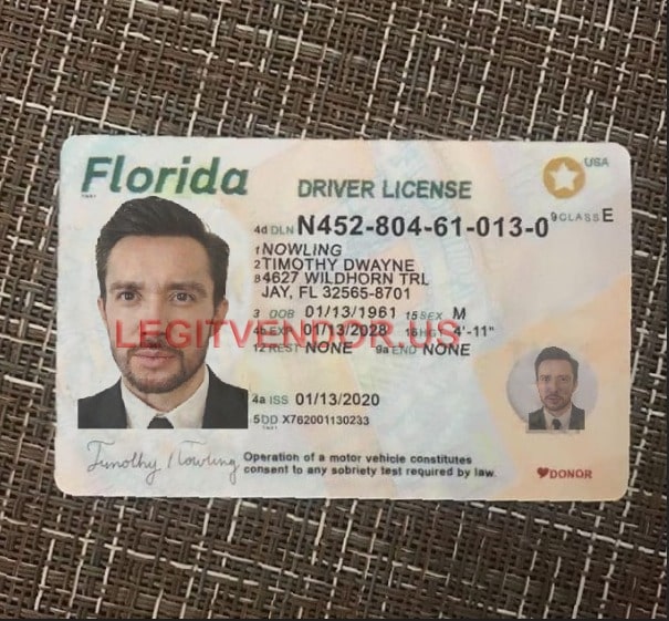 Florida Scannable fake id