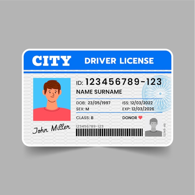 free fake id card