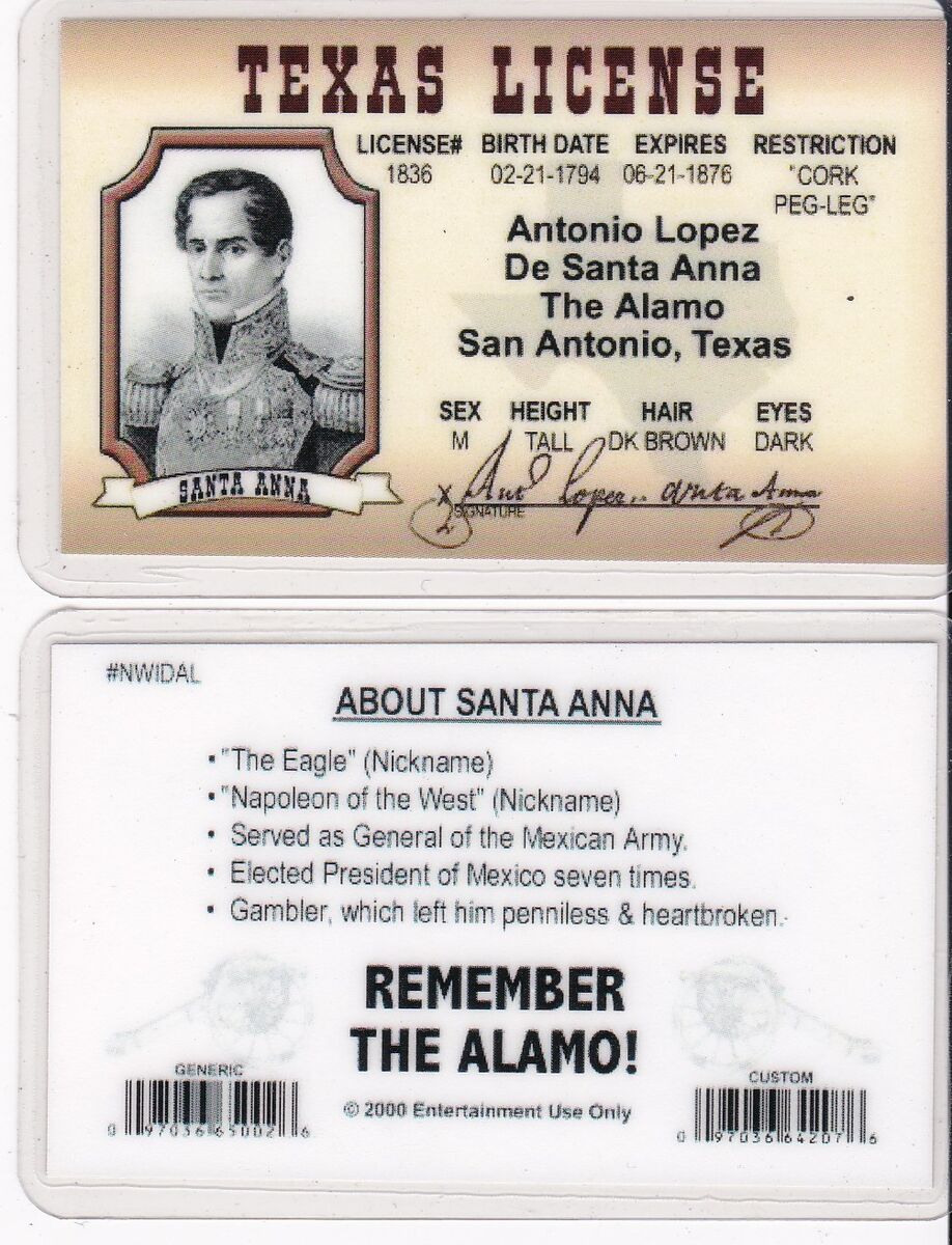 free texas fake paper id template download