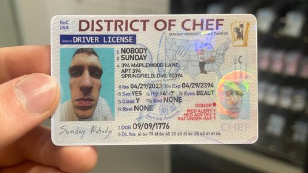 funny fake id