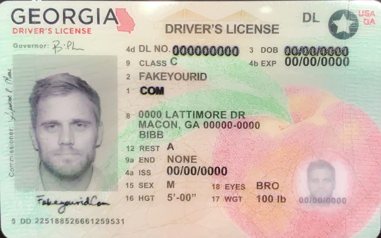 Georgia Scannable Fake Id Maker