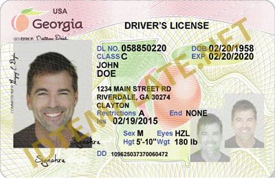 Georgia Scannable fake id