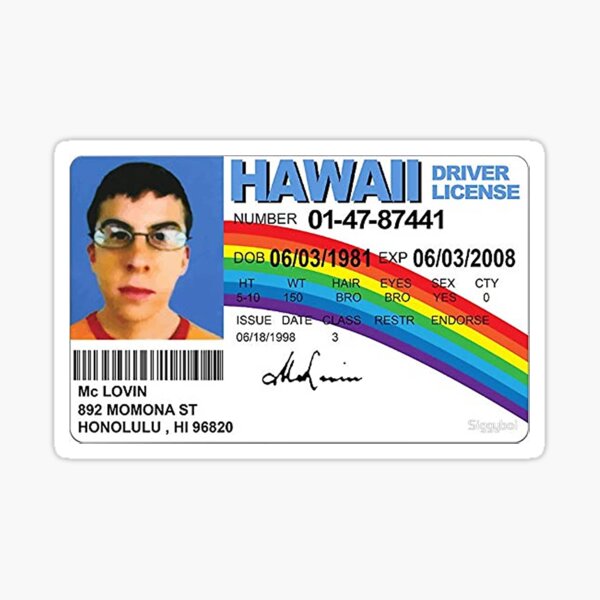 Hawaii Fake Id Templates