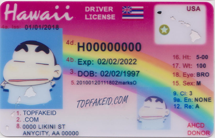 Hawaii Scannable Fake Id Website