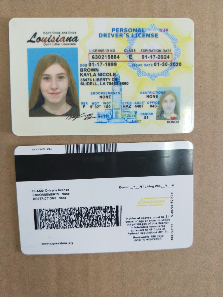 How To Get A Louisiana Scannable Fake Id