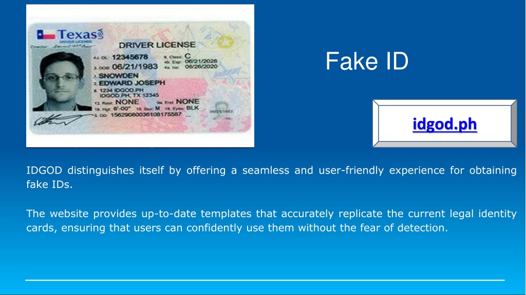 id god fake ids