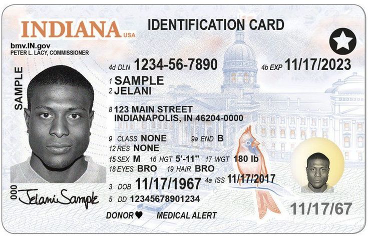 indiana fake id vs real