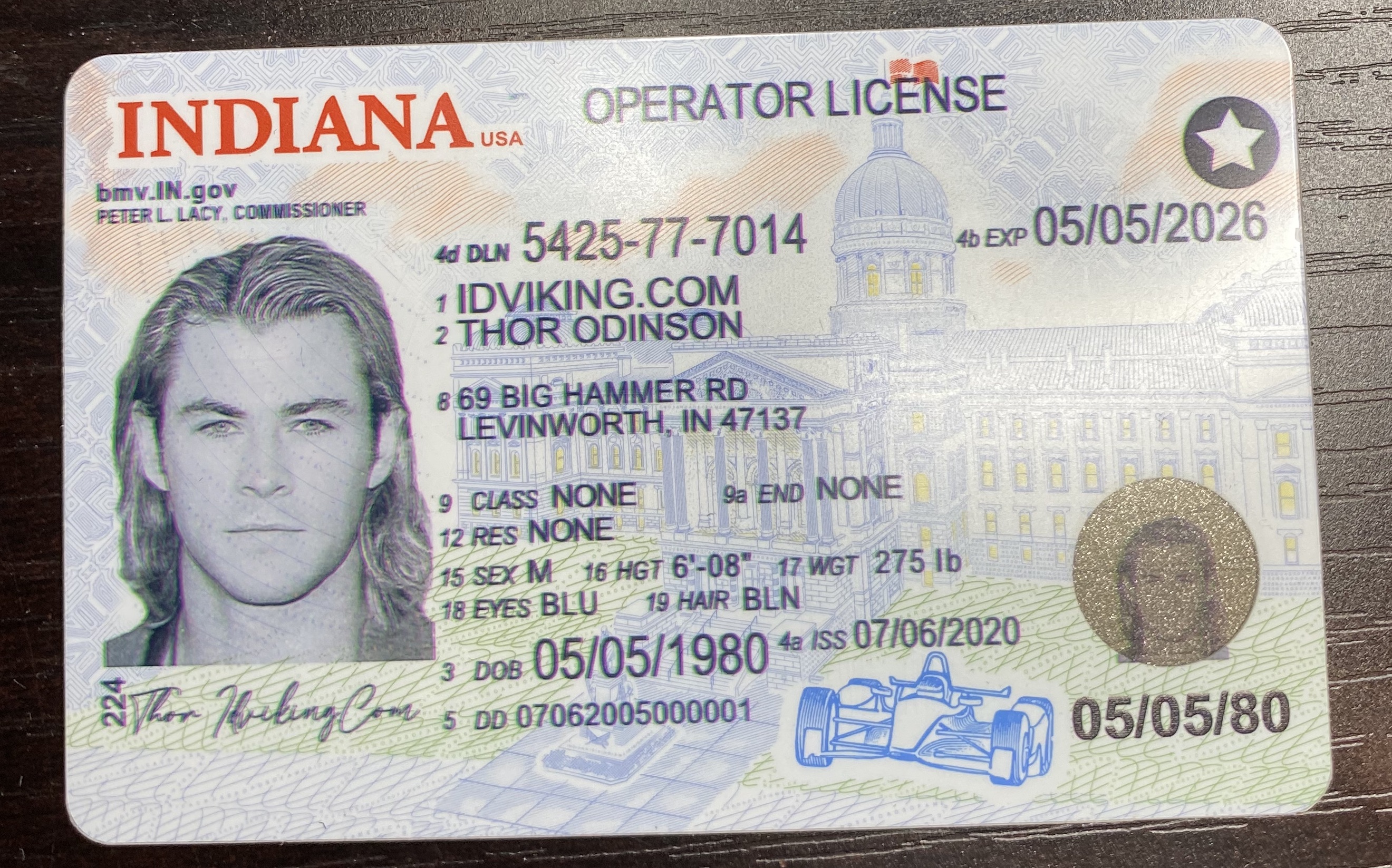 indiana fake id