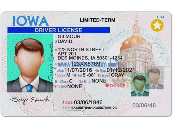 iowa fake id