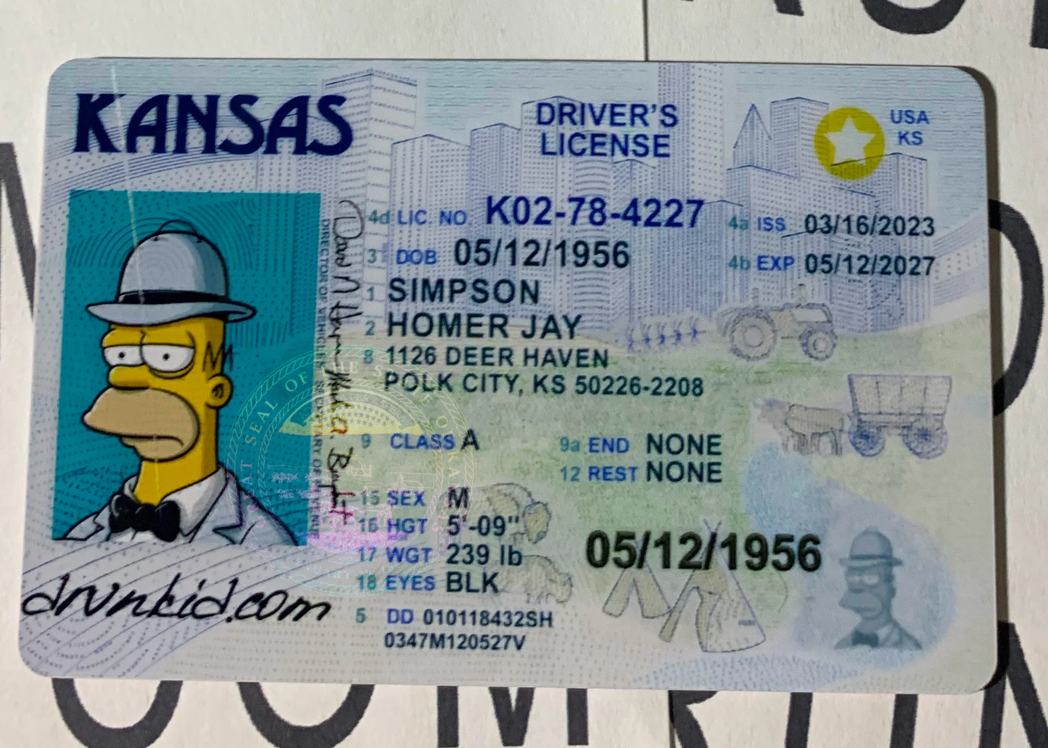 Kansas fake id