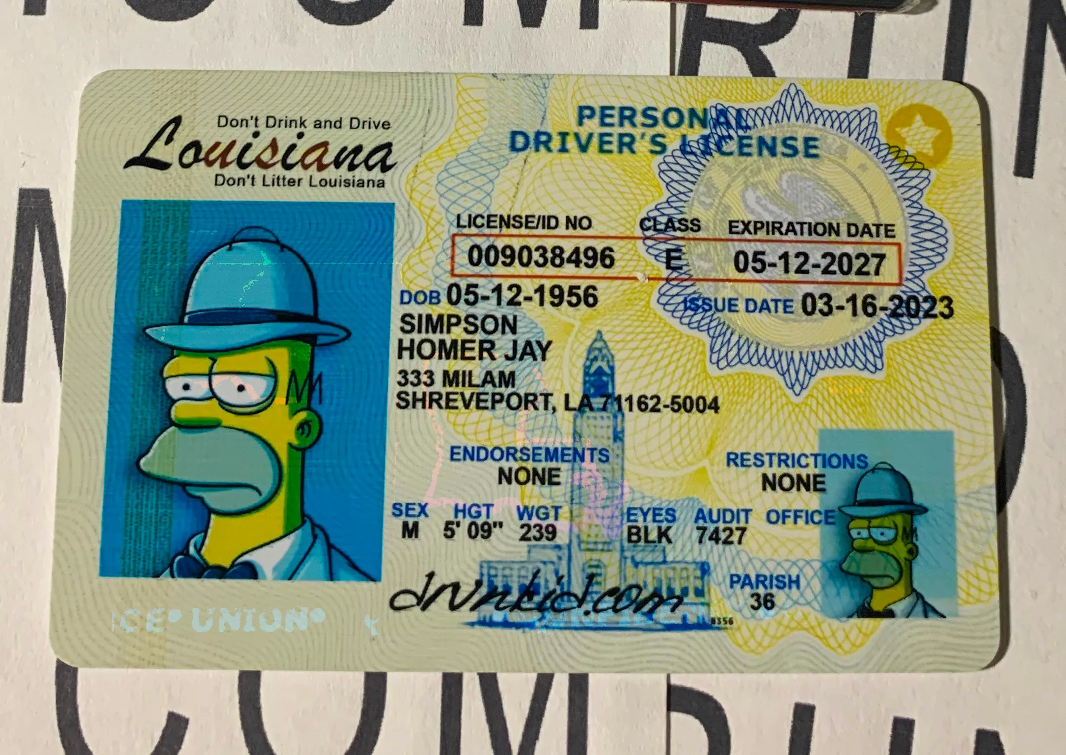 louisiana fake id