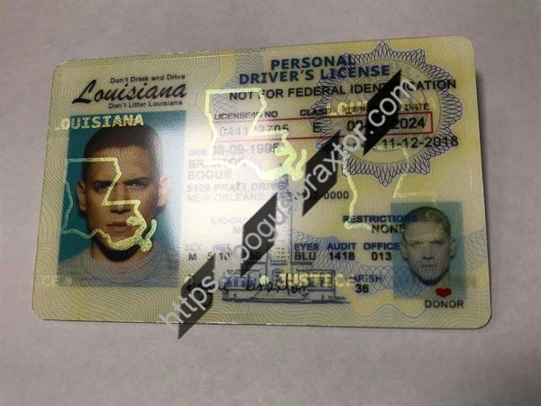 Louisiana Scannable Fake Id Front And Back