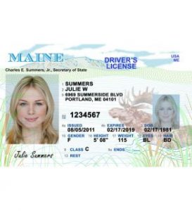 maine fake id