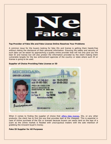 make fake id online