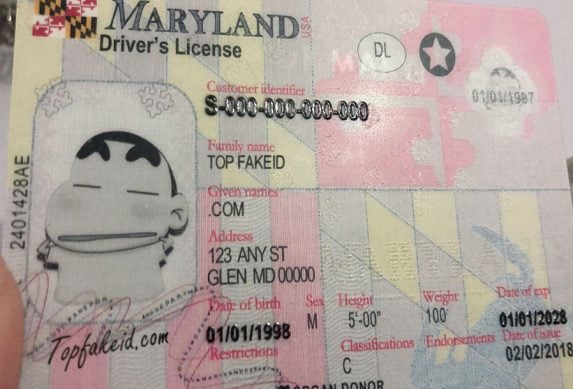 Maryland Scannable Fake Id Website